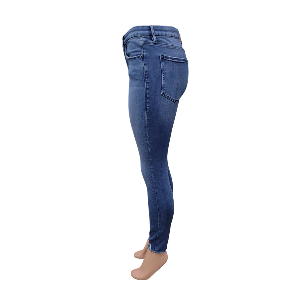High-Rise Blue Skinny Jeans for Women - Picture 5 of 16